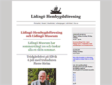 Tablet Screenshot of lidingohembygd.se